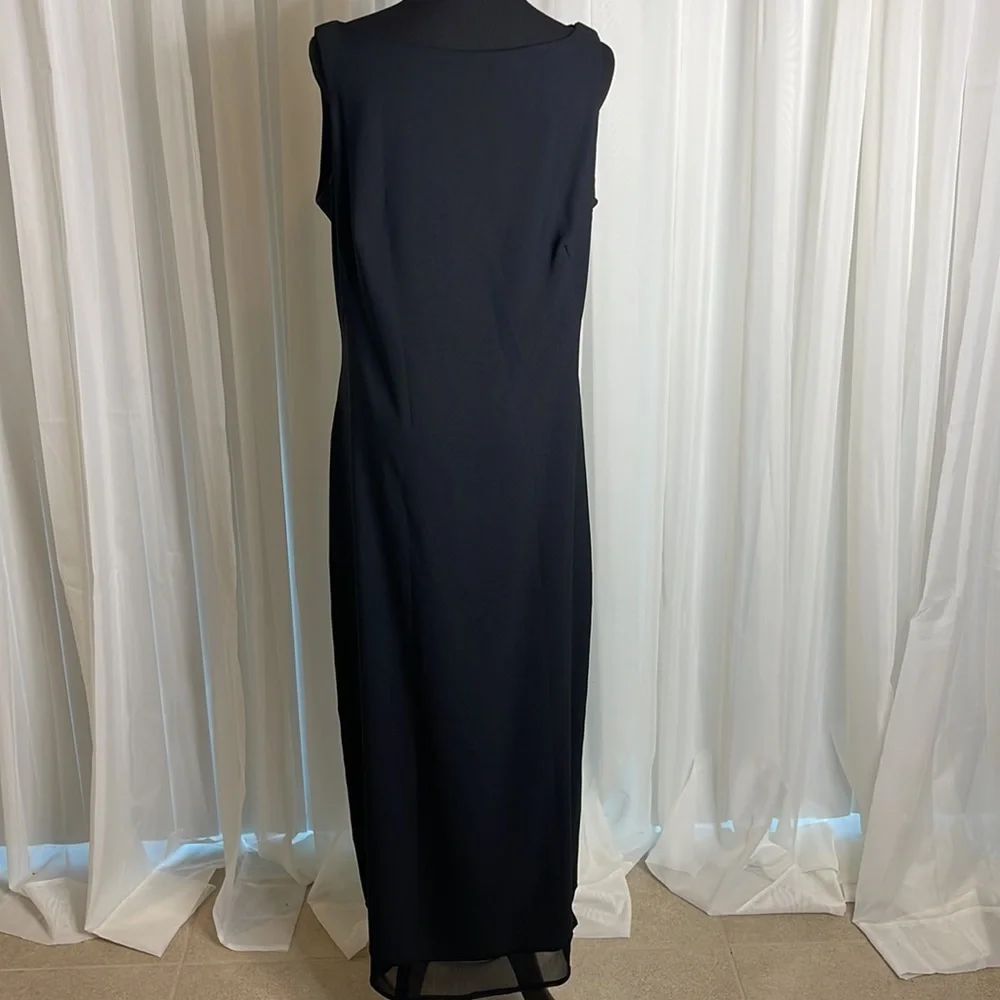 Long Black CAREN DESIREE COMPANY (CDC) Formal Dress, size 14 - Picture 3 of 6
